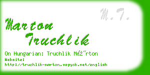 marton truchlik business card